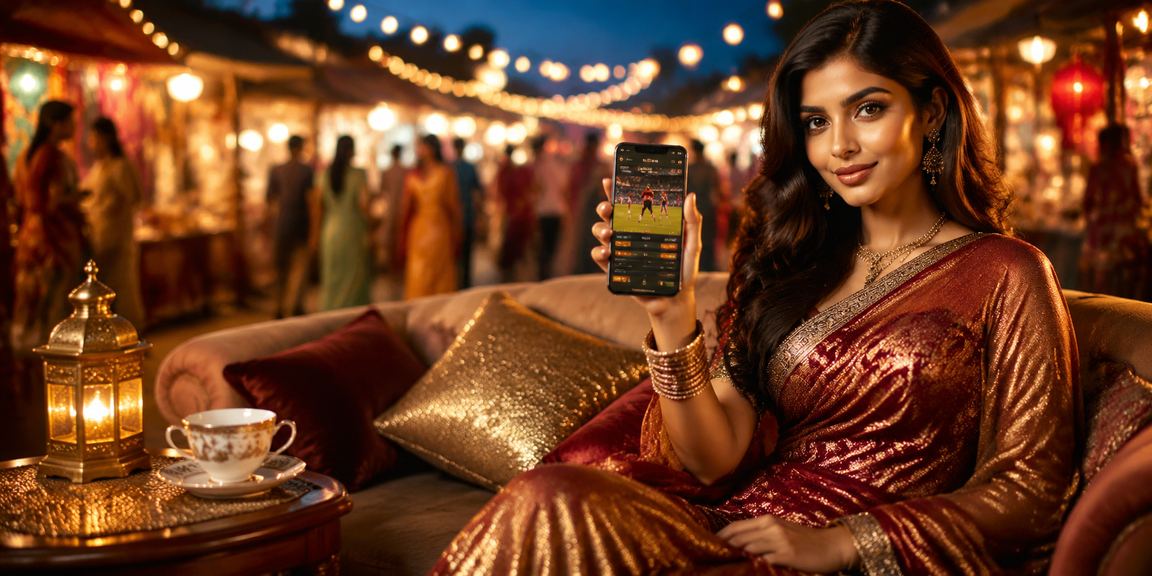 রংপুরে ক্রিকেট বেটিংয়ে অংশগ্রহণকারী একজন নারী ব্যবহারকারী শাড়ি পরে